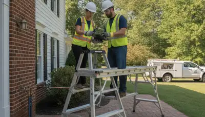 Albany, NY emergency plumbing repair technician fixing a residential pipe leak