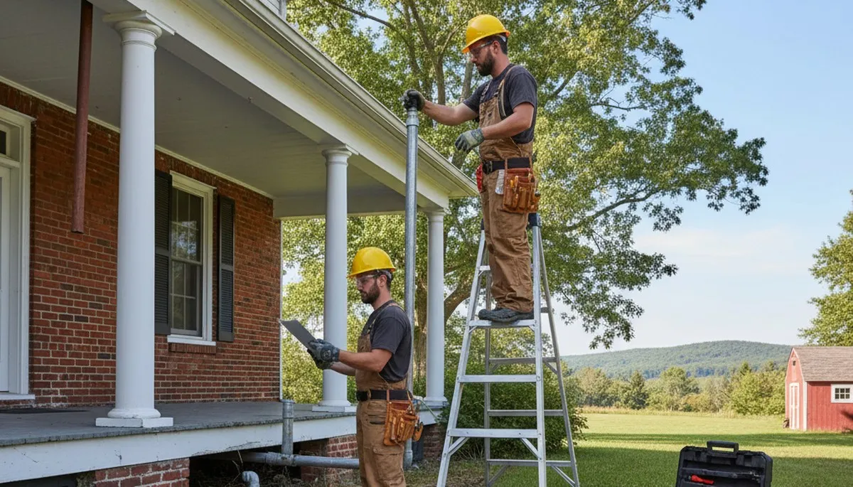 Emergency plumber repairing a burst pipe in Albany, NY for fast residential plumbing service
