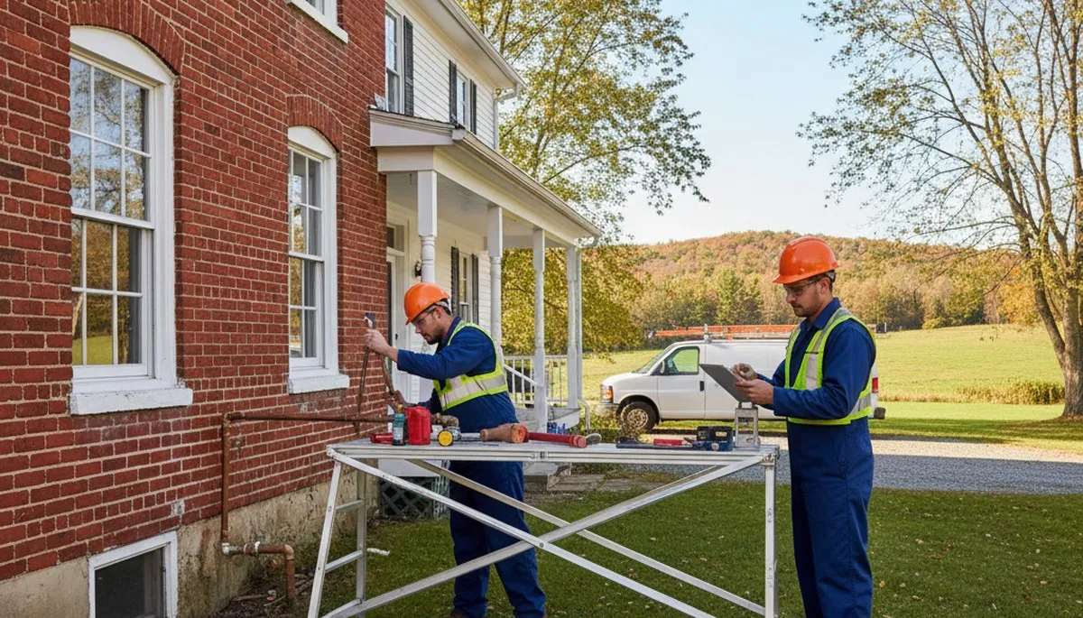 Albany NY plumber repairing a leak for emergency plumbing service