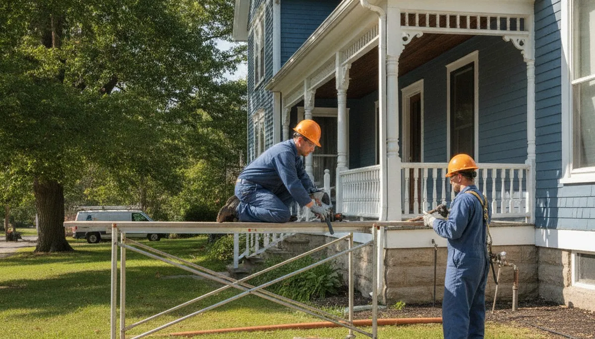 Plumber repairing a water leak in Albany, NY for emergency plumbing service