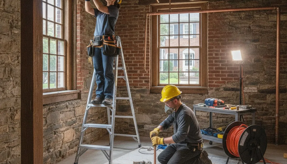 Albany NY emergency plumber repairing a broken pipe for residential plumbing service