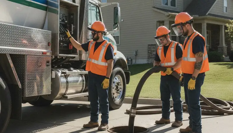 Albany, NY plumber providing septic pumping service for residential homes