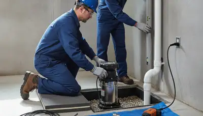 Sump pump installation for Albany, NY homes by On Call Plumbers to prevent flooding